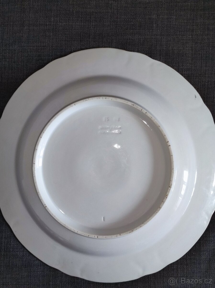 Velký porcelánový talíř Lippert & Haas, Schlaggenwald - 3