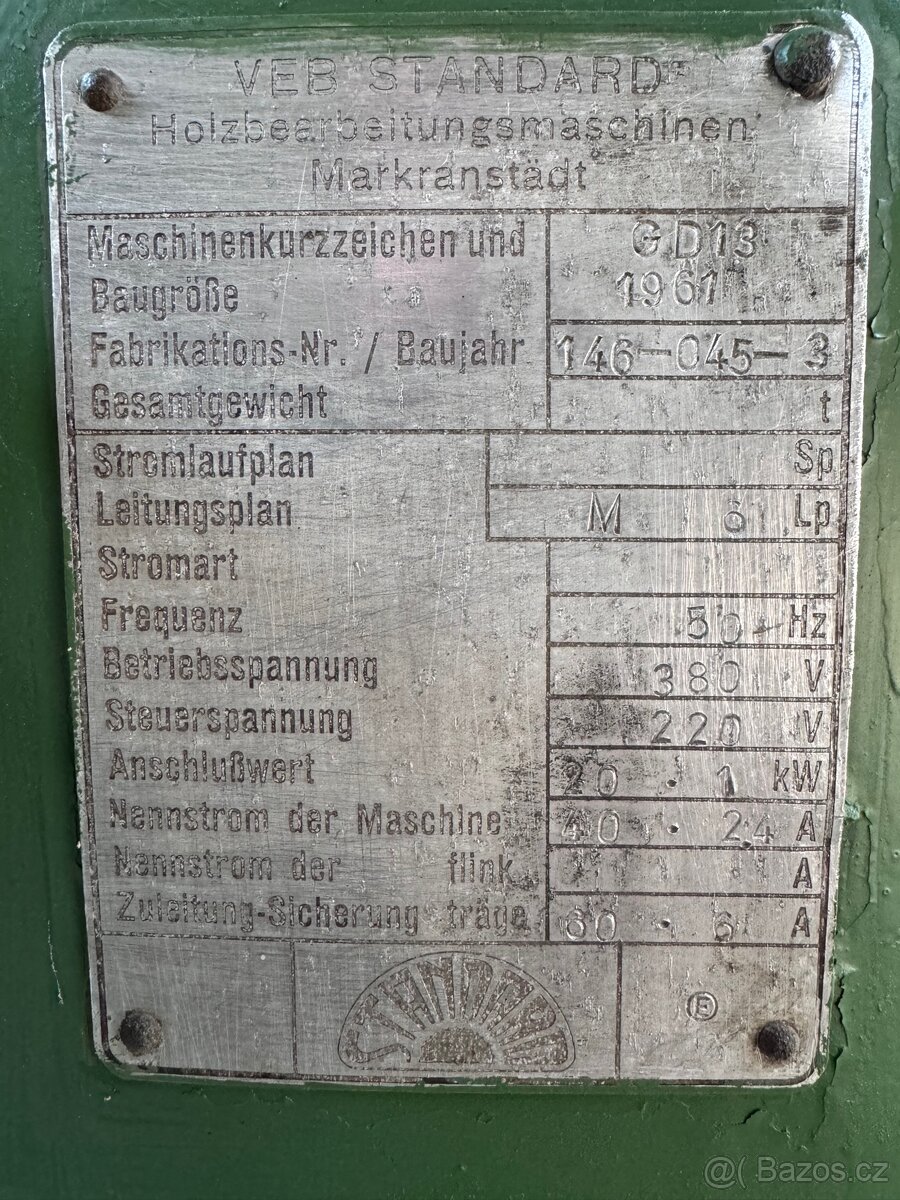 Tloušťkovací frézka - 3