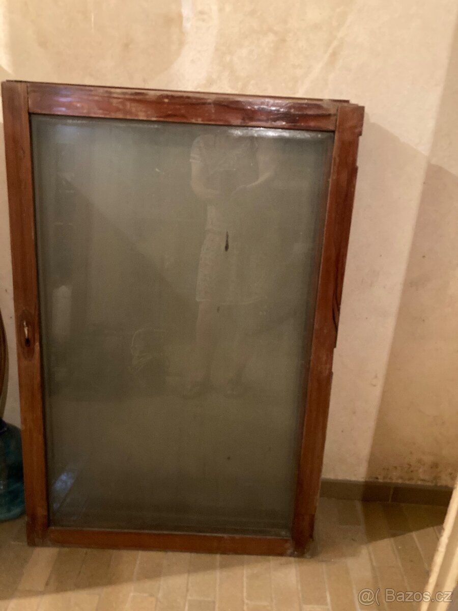 Fazetová stará dřevěná okna 4ks - 3