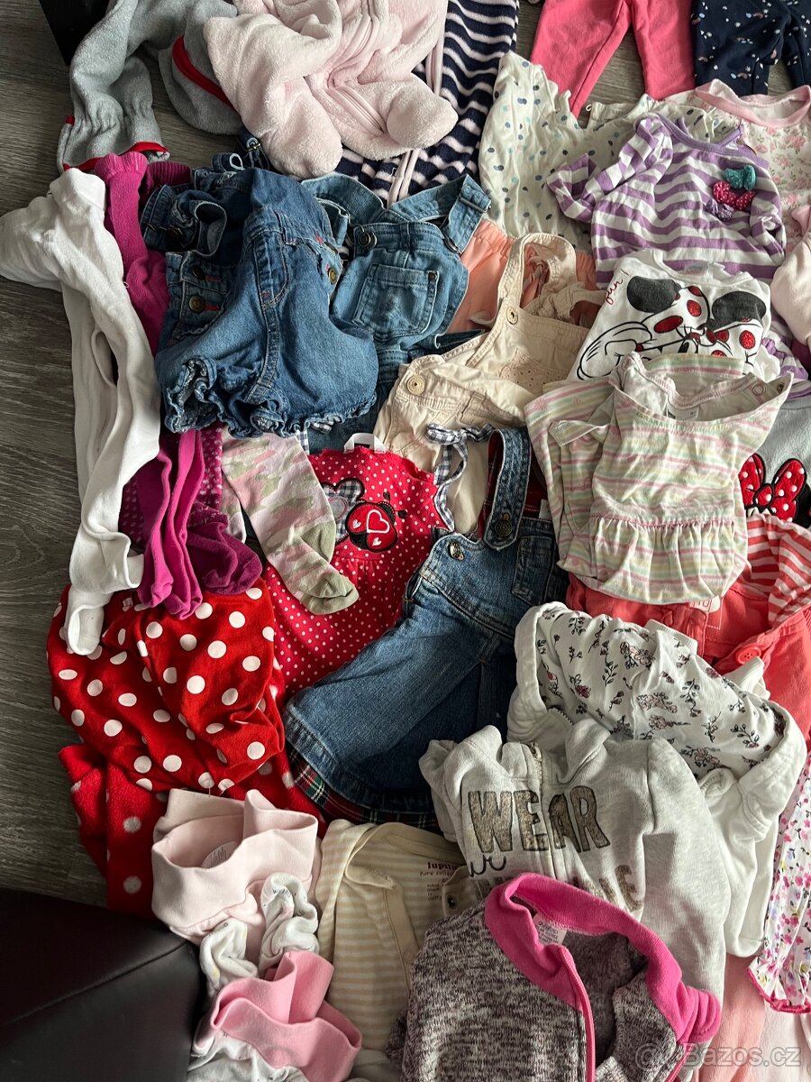 Balík oblečení holcicka 80/86 - 3