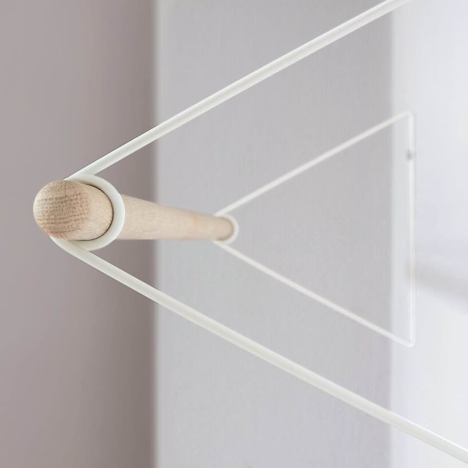 Vonbox minimalistický věsák - bílý/dub - 3