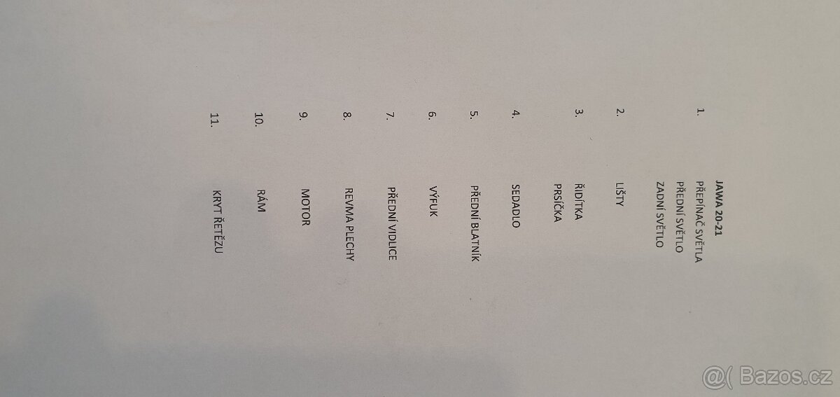 Jawa 50 pionýr sada šroubů 550, 555, 20, 21, 23 - 3