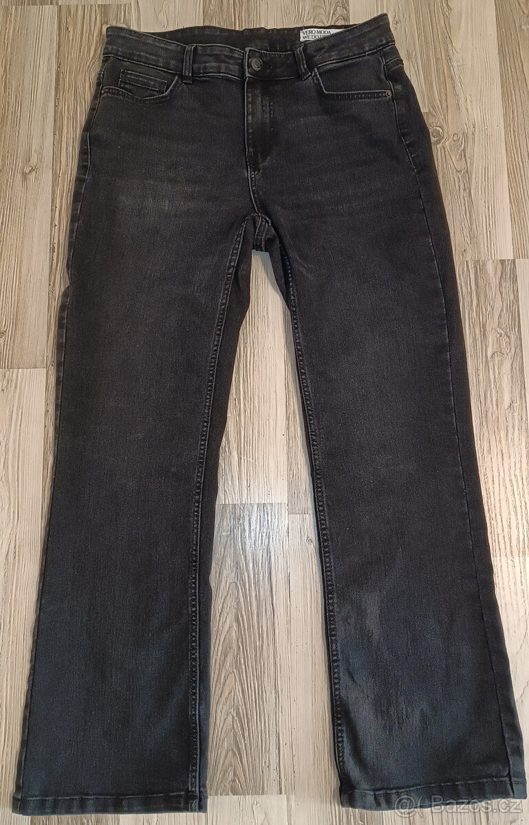 Dámské černo-šedé bootcut džíny Vero Moda - vel. M - 3
