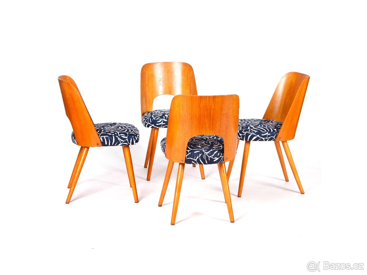 Vyhledávané kvalitníí židle O. Heardtl, 100 % stav, 4 ks. - 3
