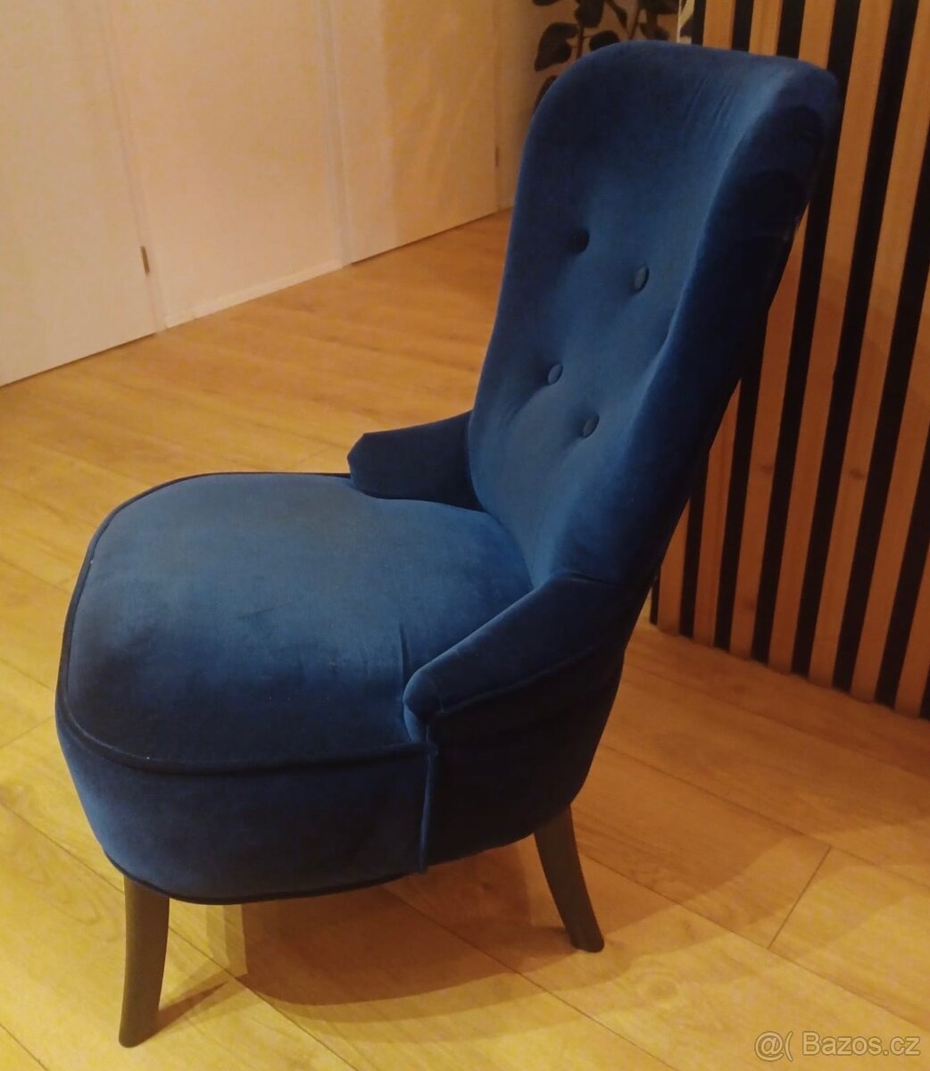 Královsky modrá židle - 3