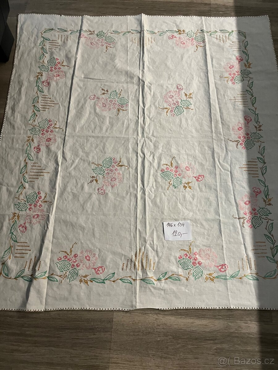 Staré plátěné ubrusy-různé - 3