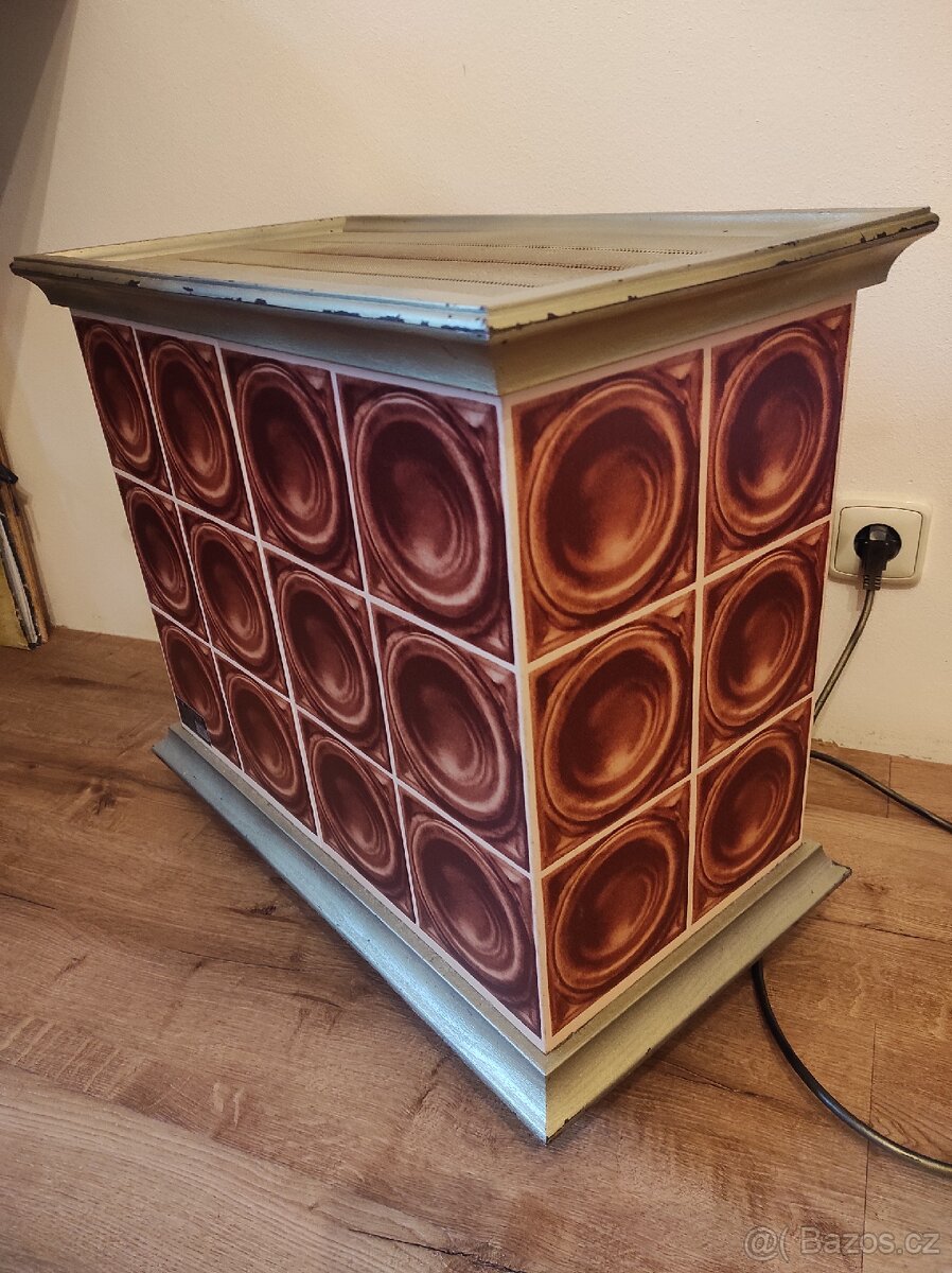 Stylový elektrický přímotop na kolečkách - 3