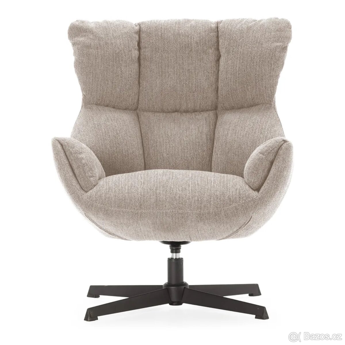 Otočné křeslo Odette - krémové - 3