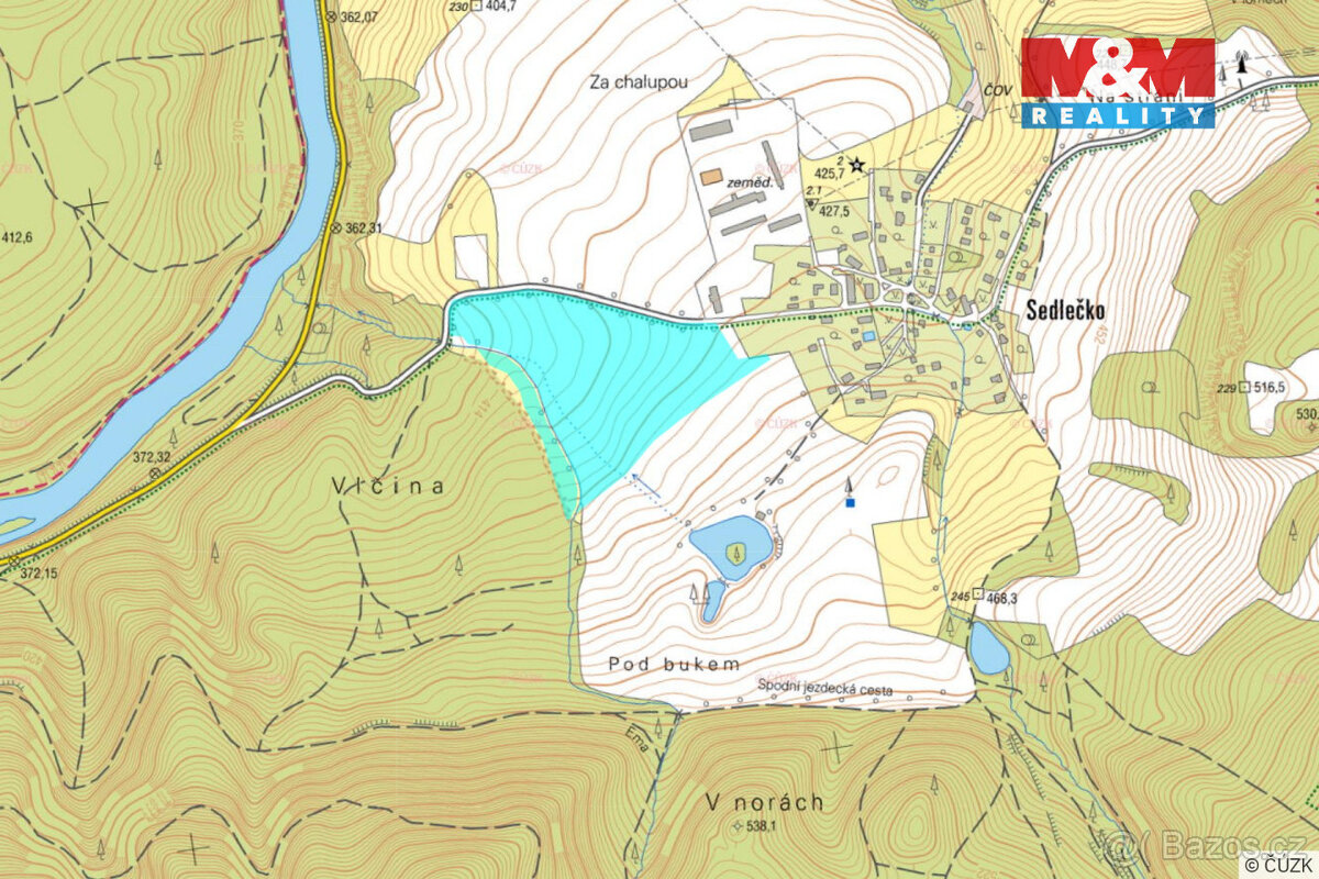 Prodej pole, 81164 m², Šemnice - Sedlečko - 3