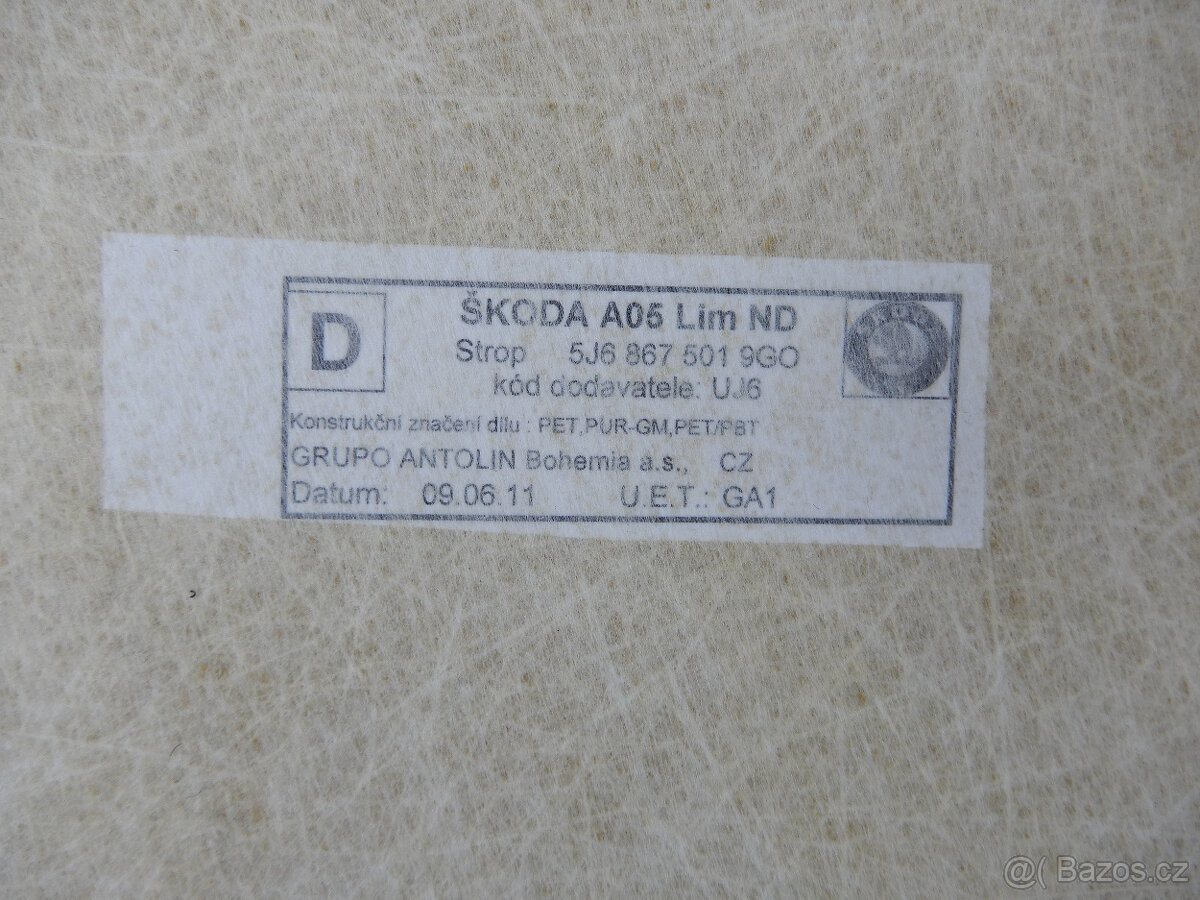 Panel stropu Fabia II. - 3