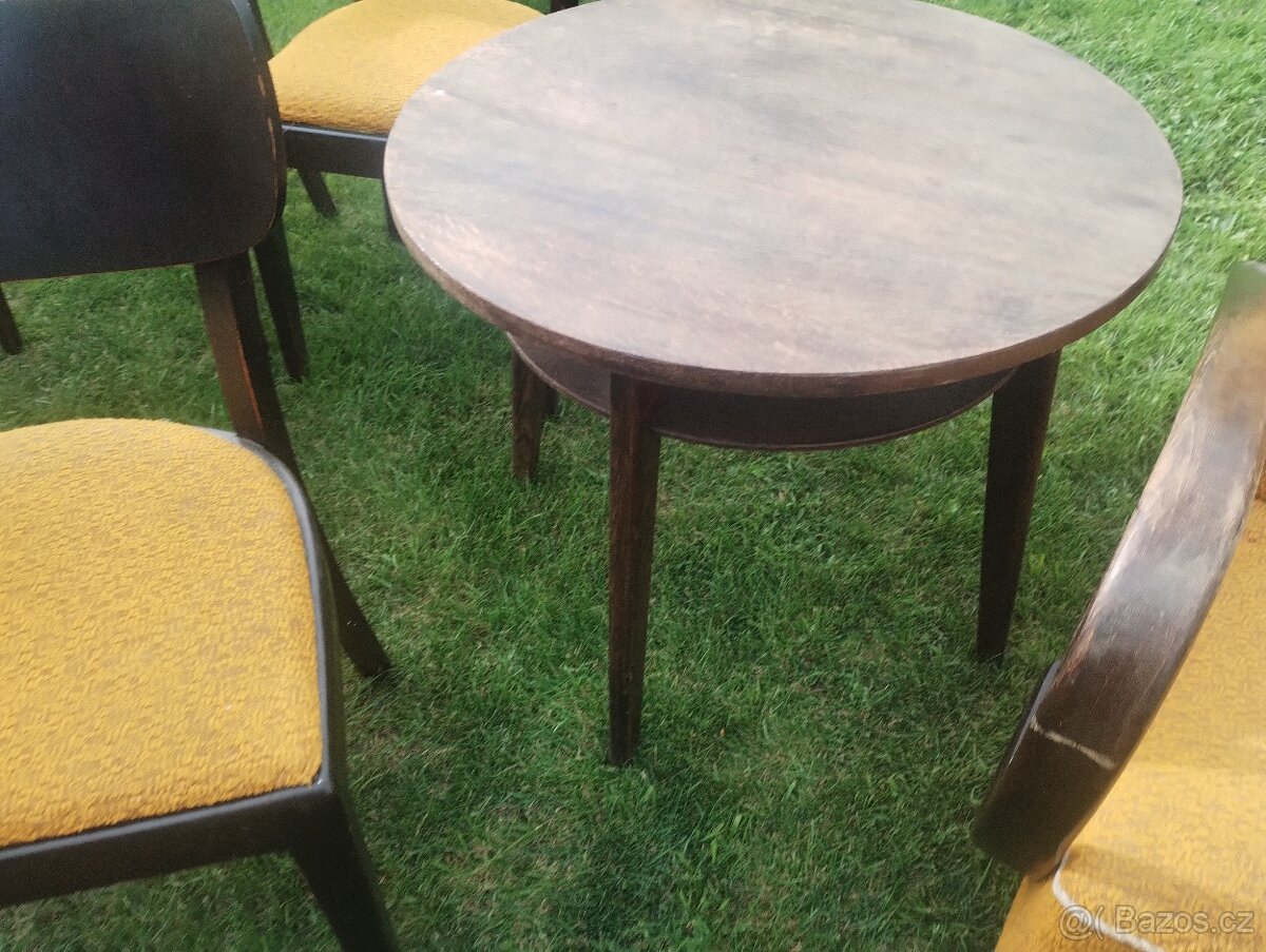 Sada křesla halabala + židle+ stolek - 3