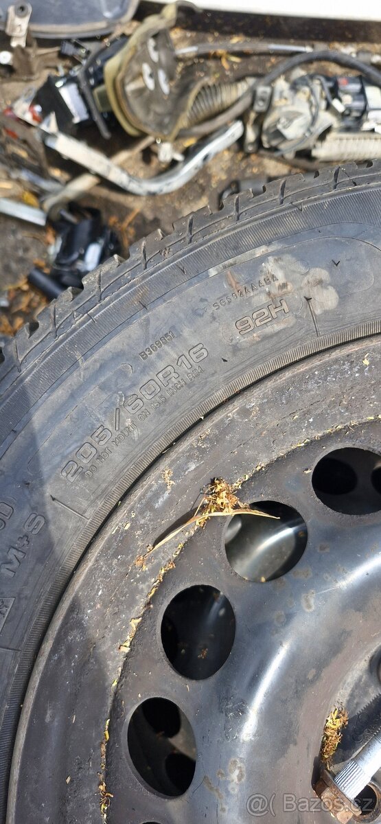 Zimni kola 5x122 audi A4 B8 8k 205/60 r16 pneu - 3