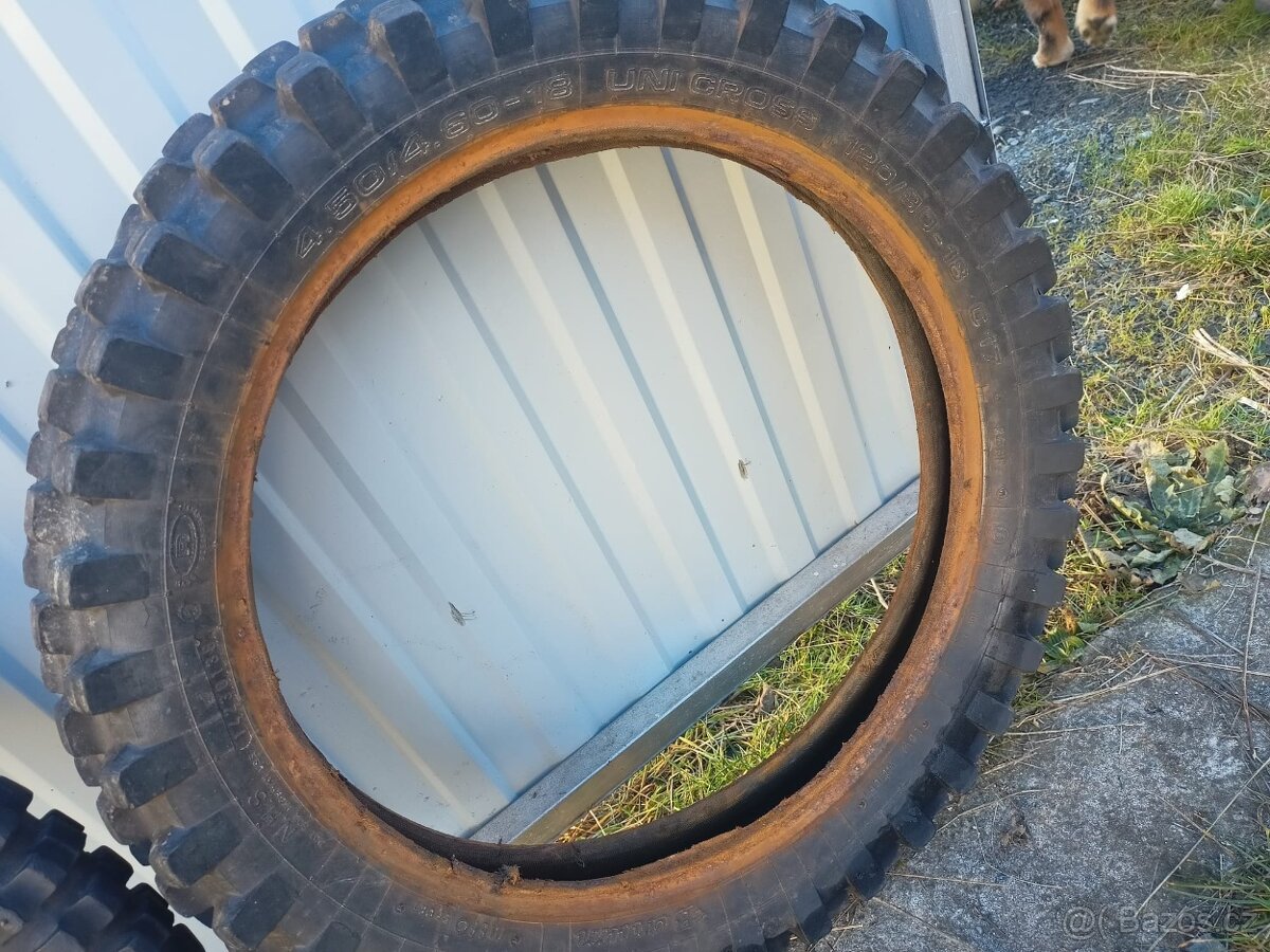 Pneu barum přední 21 s9 a zadní barum mefo 18 - 3