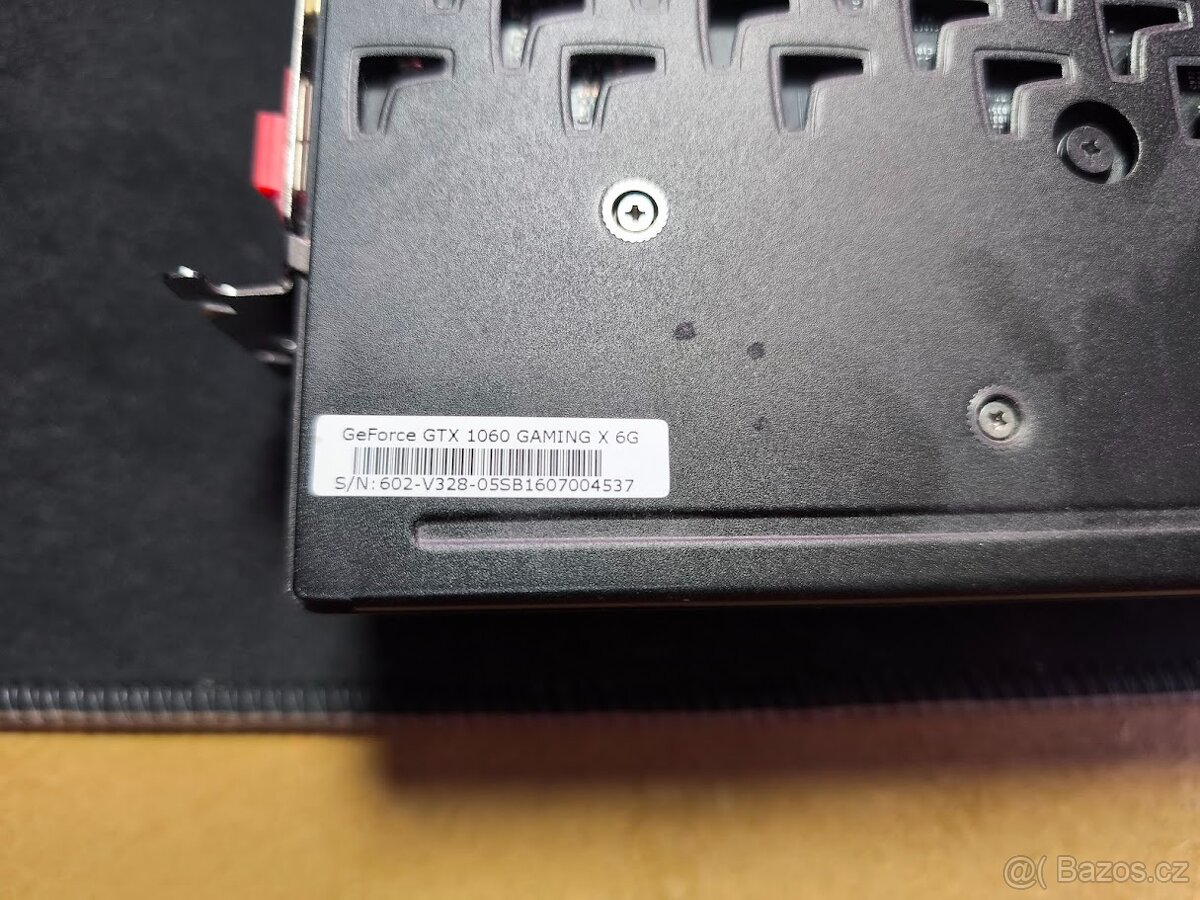 GeForce GTX 1060 Gaming X, 6GB GDDR5 - 3