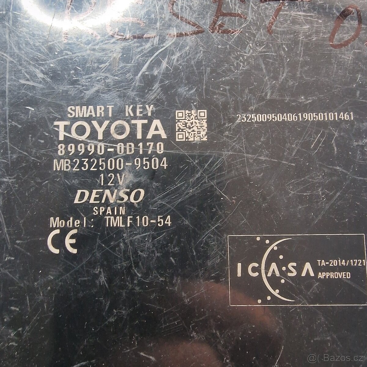 Keyless Smart Key jednotka Toyota Yaris Auris RAV4 - reset - 3