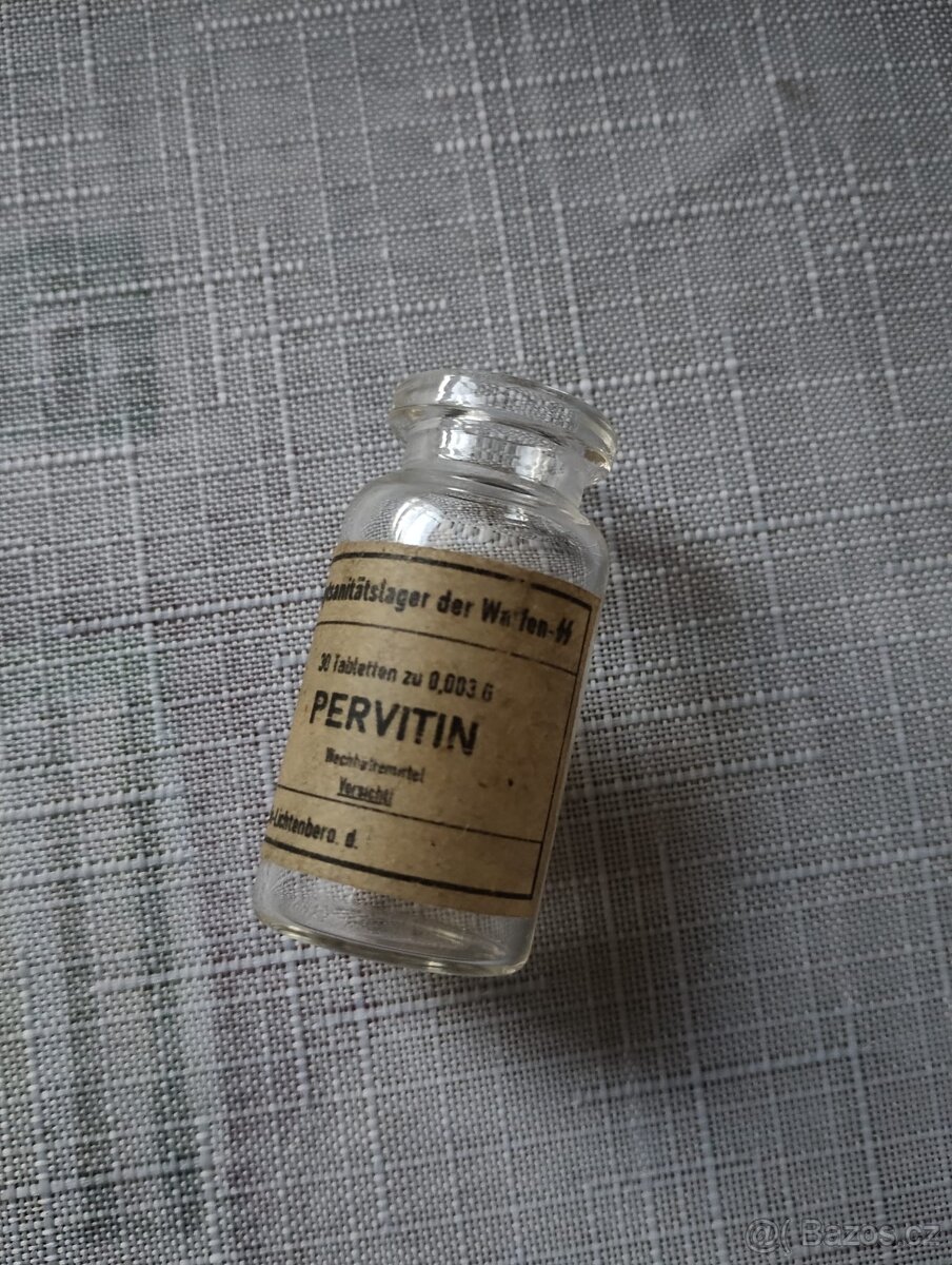 Originální zdravotní láhev wehrmacht z druhé světové války - 3