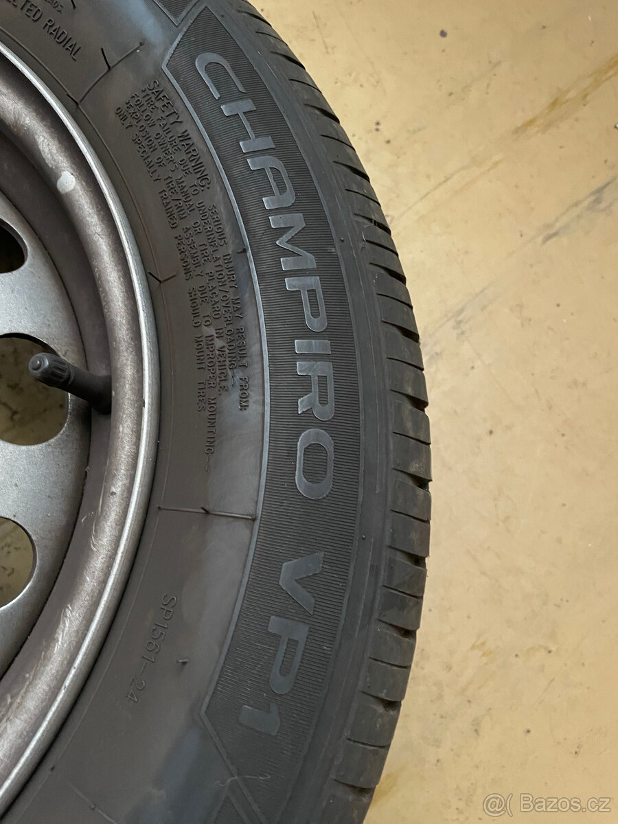 Plechové disky + letní pneu 195/65R15 - 4 ks - (Berlingo) - 3