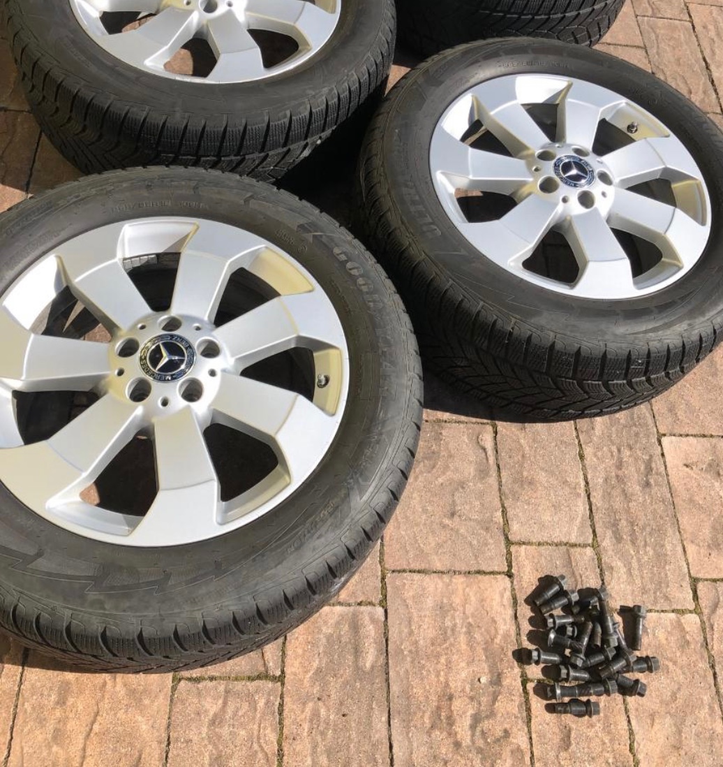 Disky, kola + zimní gumy, pneu, Mercedes, R18 - 3