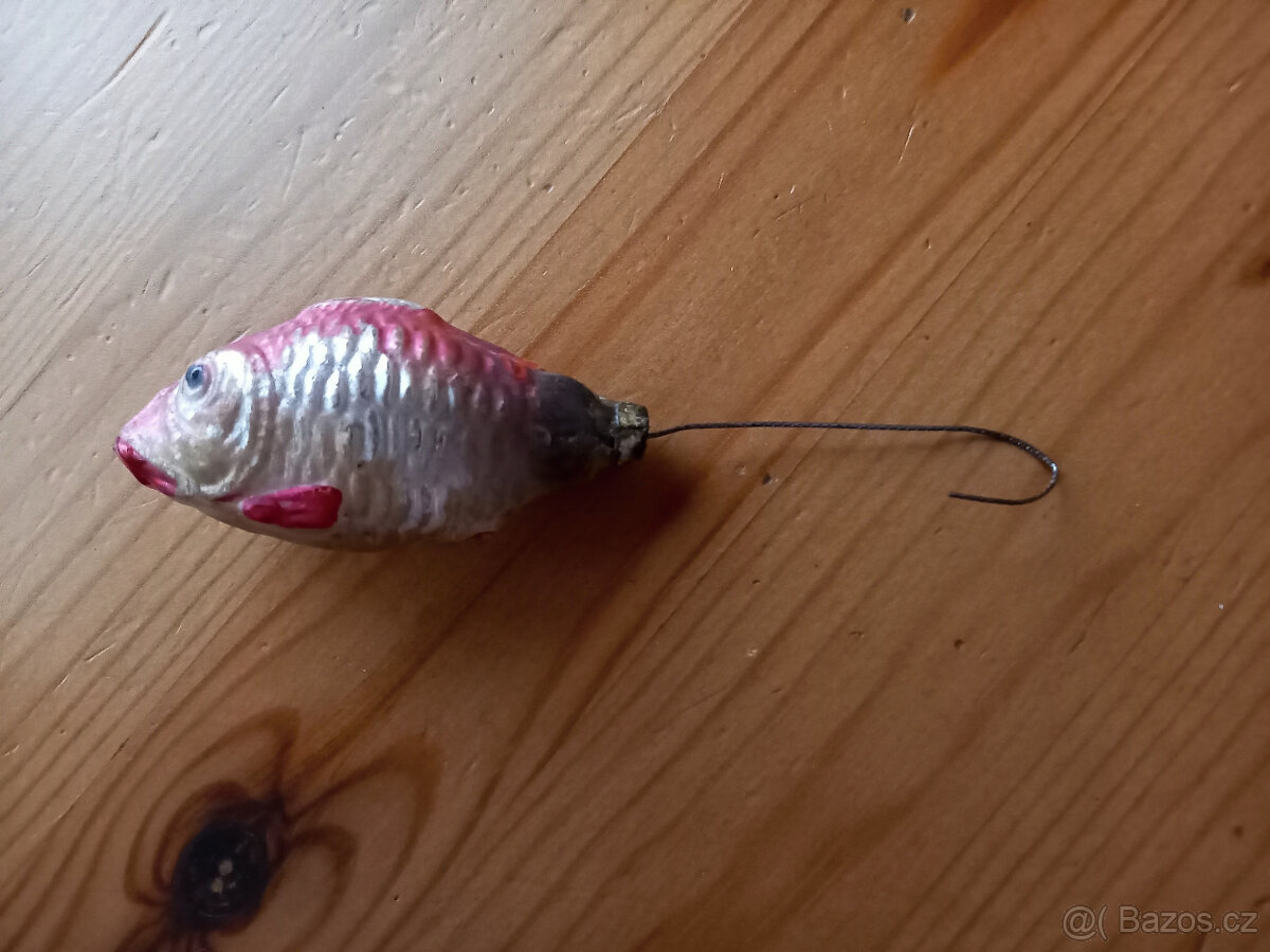 asi 100 let stará vánoční ozdoba - rybička - 3