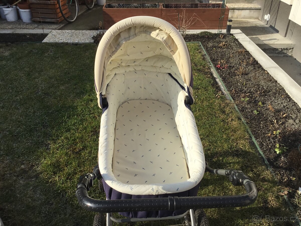 Kočárek zn. Deltim + zimní fusak - 3