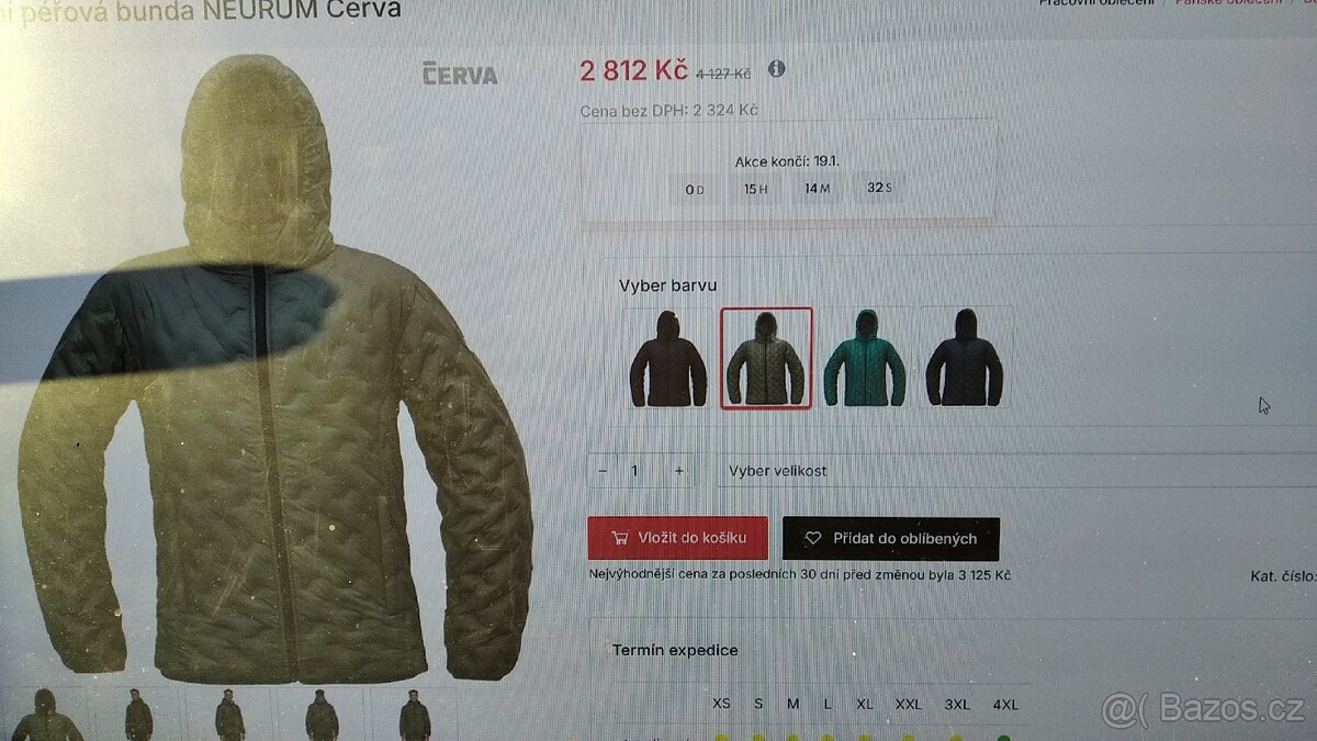 Zimní péřovà bunda, vel.M - 3