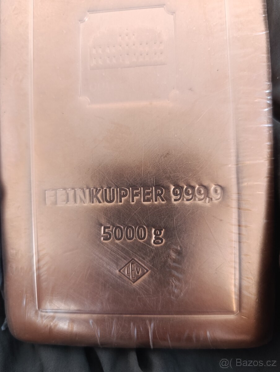Slitek mědi 5000g - 3