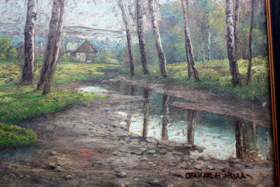 Otakar Hůrka 1889, olej plátno, obraz XXXL 84,5 x 104,5 cm - 3
