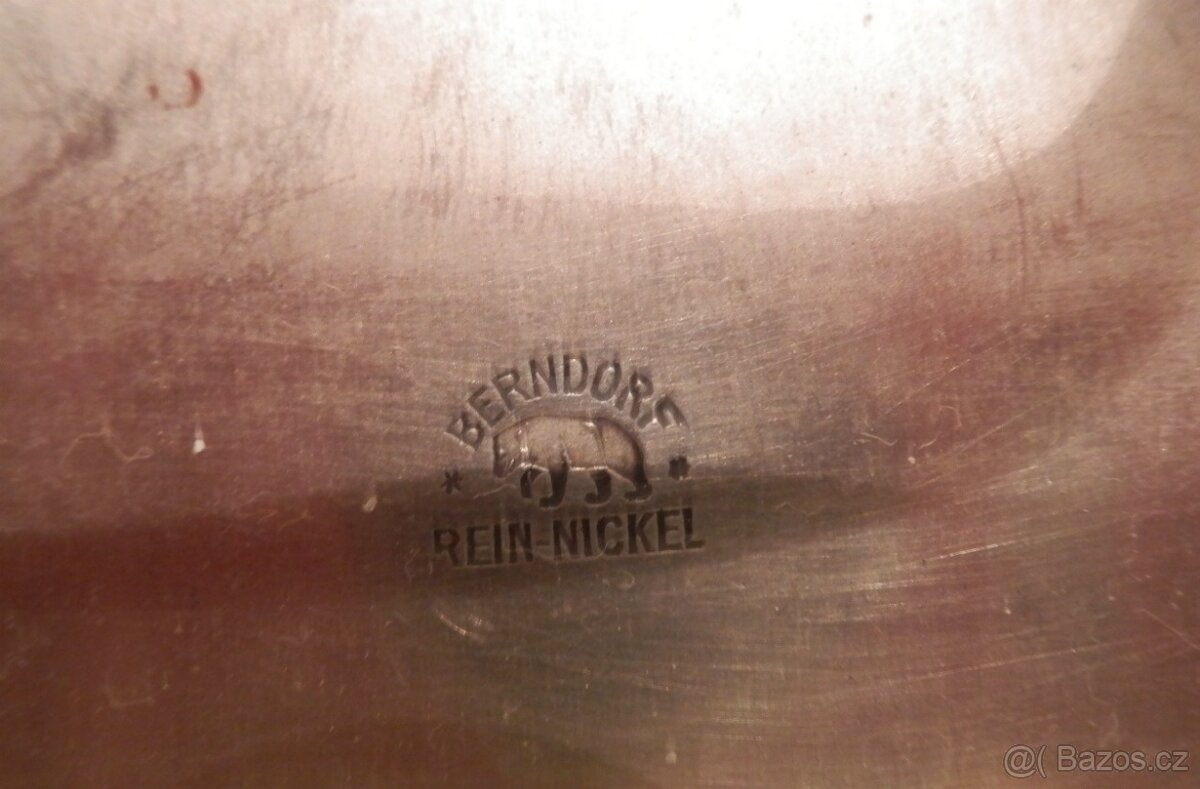 Starožitný Pekáč s poklopem zn.Berndorf Rein Nickel - 3