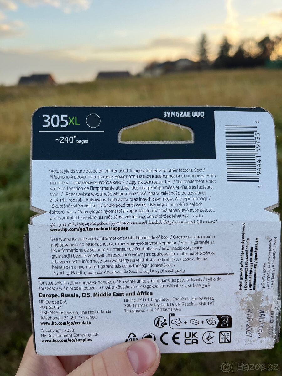 HP 3YM62AE č. 305XL černá (pouze rozbaleno) - 3