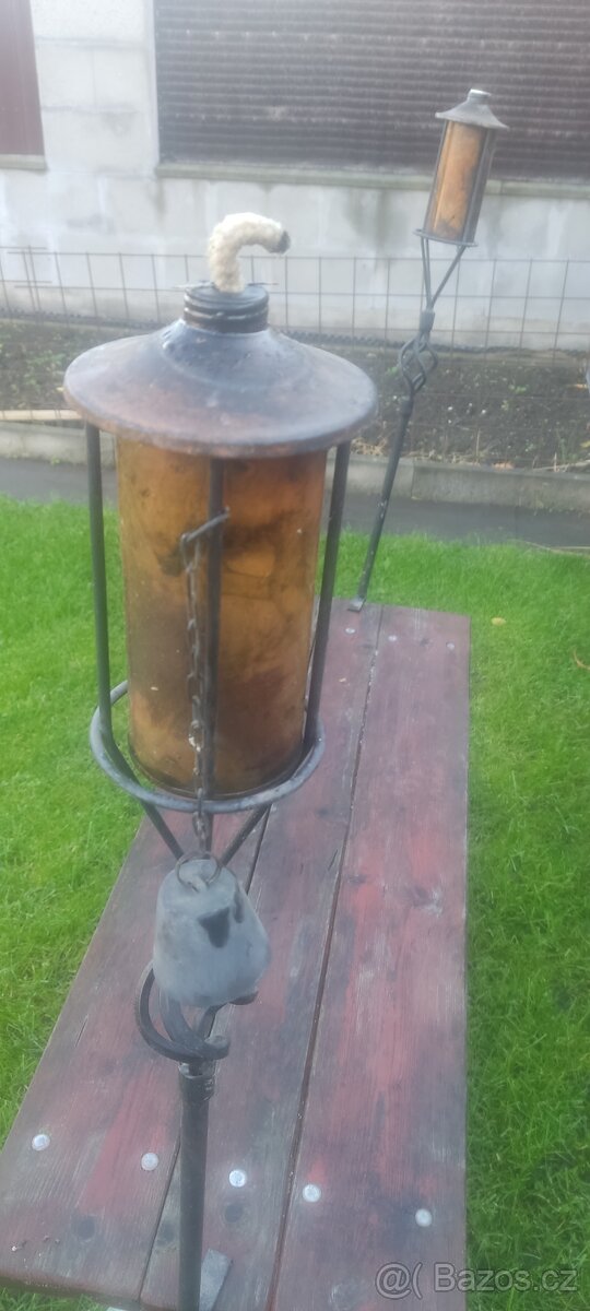 Petrolejove lampy, mosazné - 3