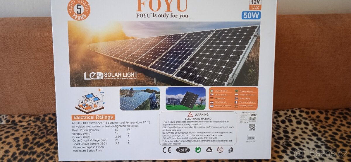 panel solární 50W/12V - 3