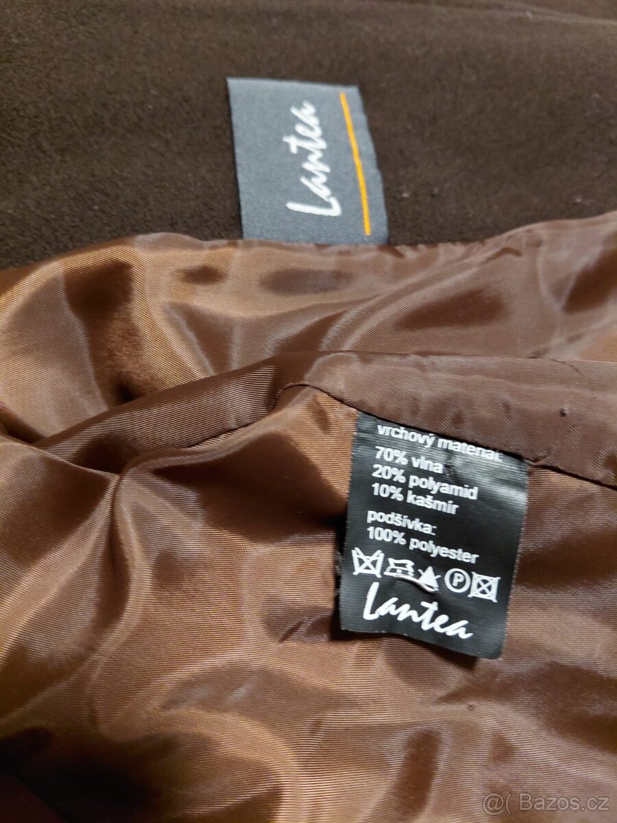 Hnědý vlněný kabát - 3