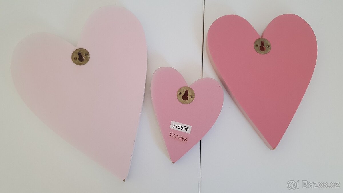 Dřevěná srdce k zavěšení - 3