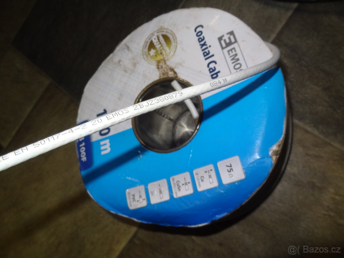 koaxialni kabel 75 Ohm EMOS CB100F 84m - 3