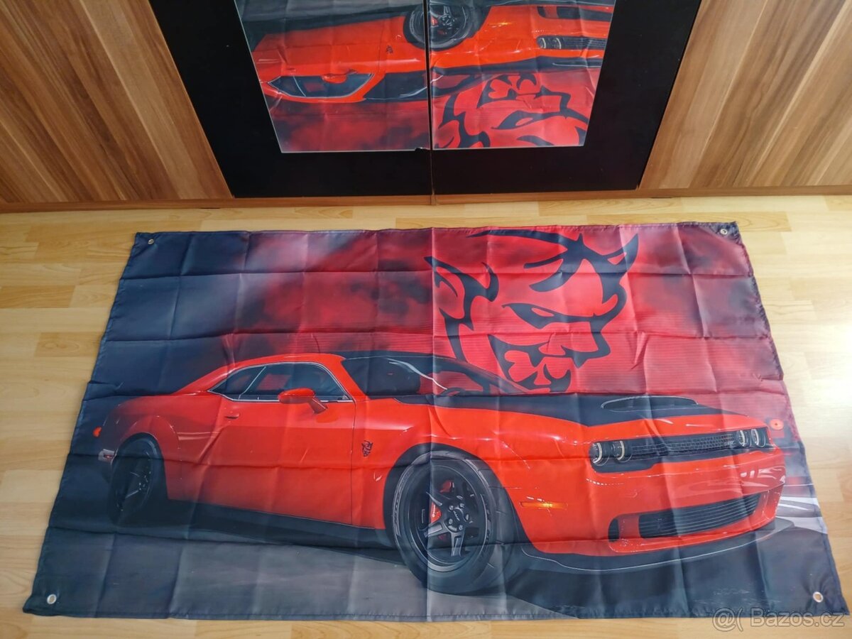 Vlajky Dodge Challenger, Viper, Ford Raptor - 3