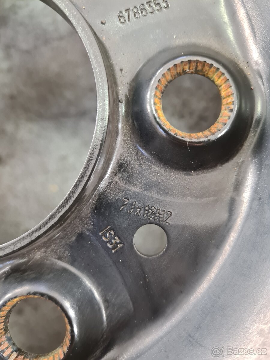 Plechové disky BMW 16", 7Jx16H2 IS31 + čidla tlaku - 3