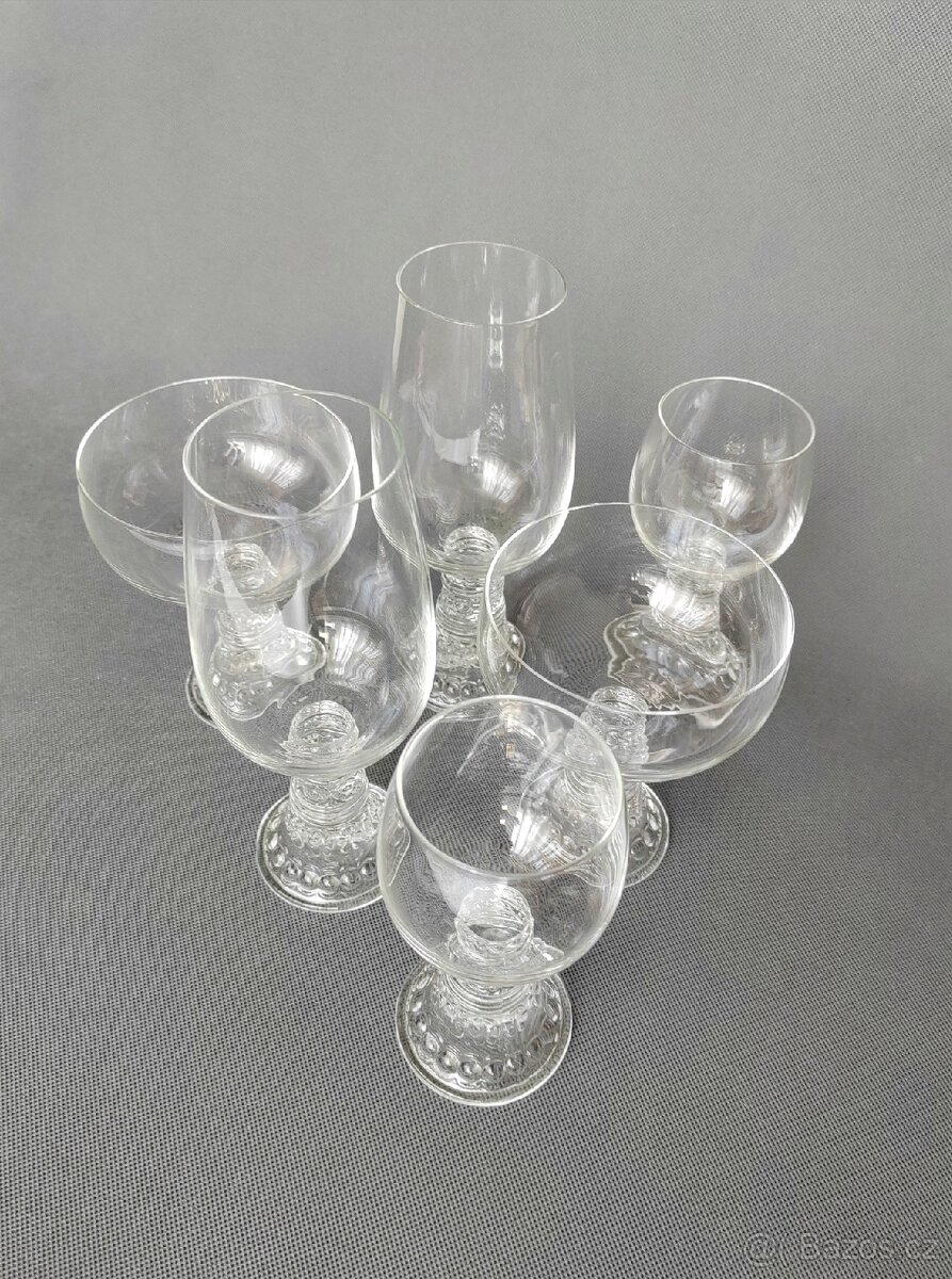 Sada křišťálových poháru od Thomas Rosenthal "Bachus" - 3