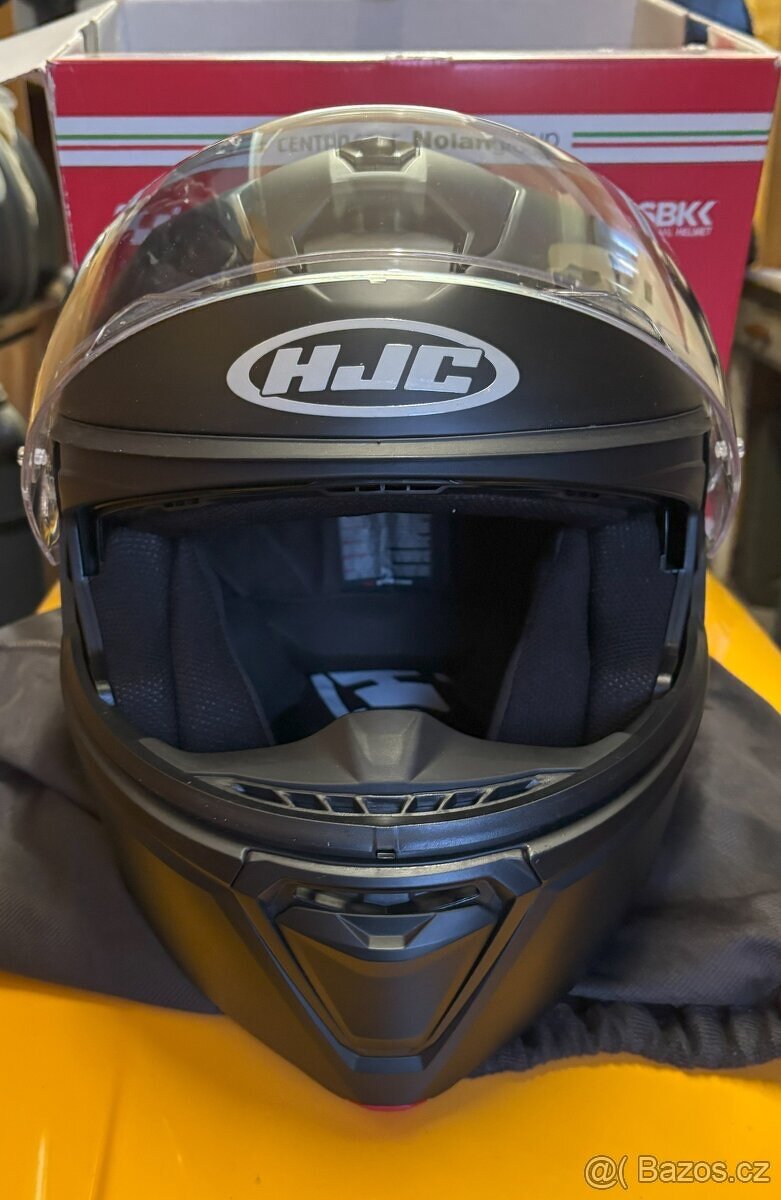 Vyklápěcí přilba na motorku HJC (i90 černá matná, L) - 3