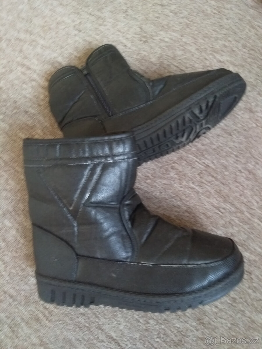 Pánské černé kozačky na zip, č.42 - 3