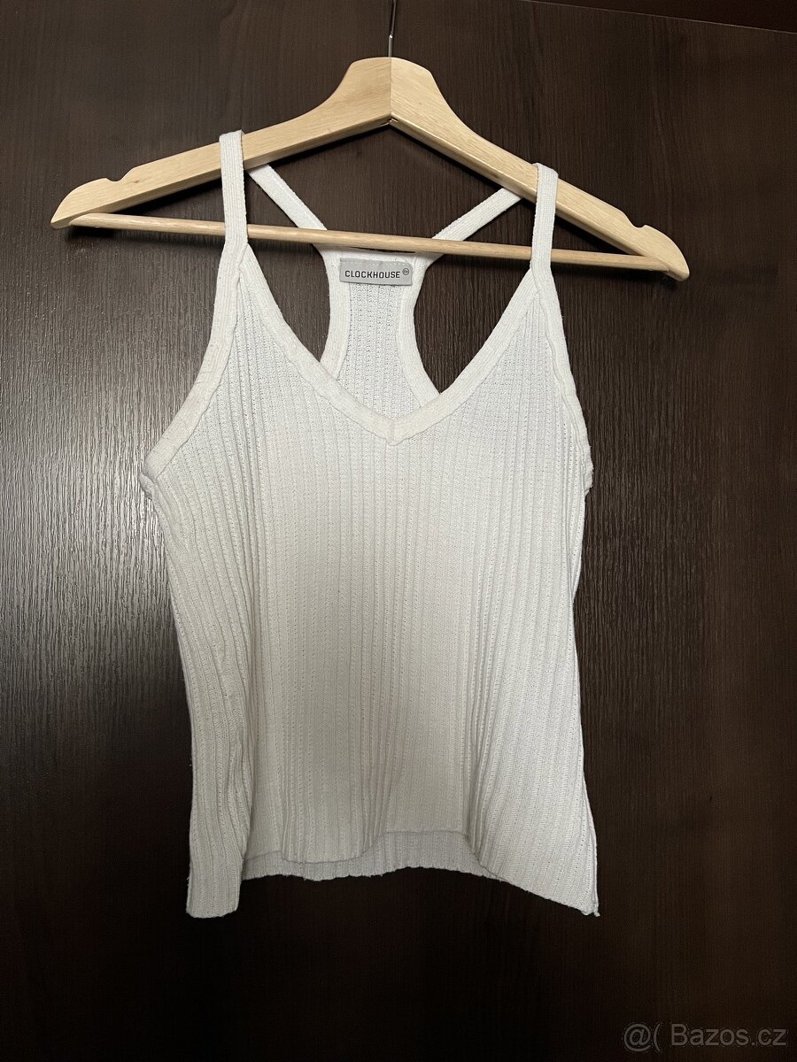 C&A - dáms. bílé tílko sportovního typu – S/M? - 3