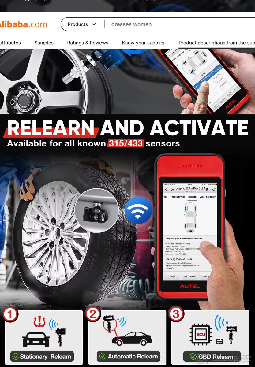 Autel Maxi TPMS ITS600 (E). Univerzalni ctečka TPMS - 3