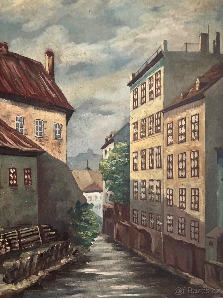 Obraz Václav Stein, Čertovka, olej 55x45 - 3