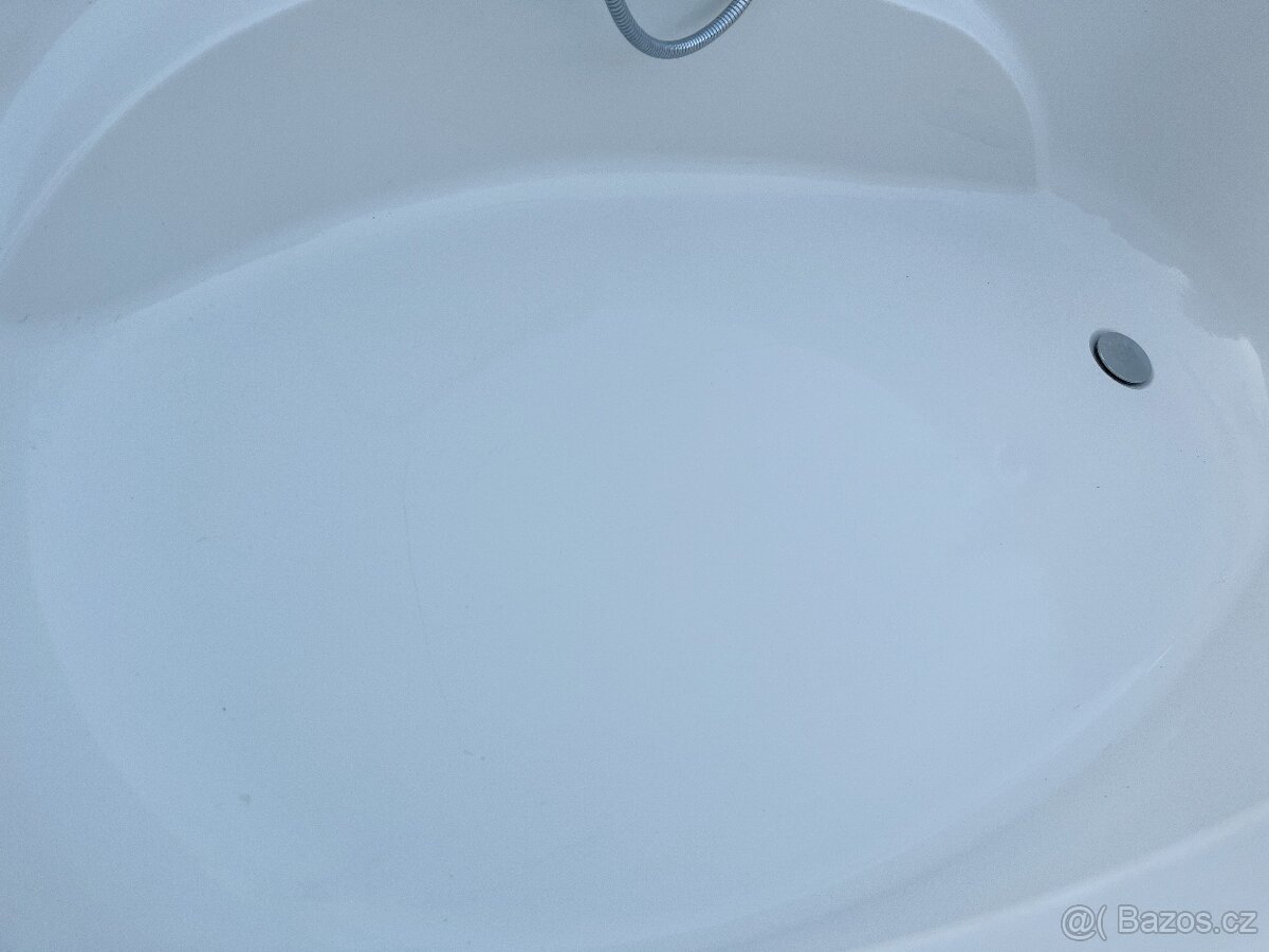 Rohová vana / koupelna 130cm (Symetrická ) + souprava - 3