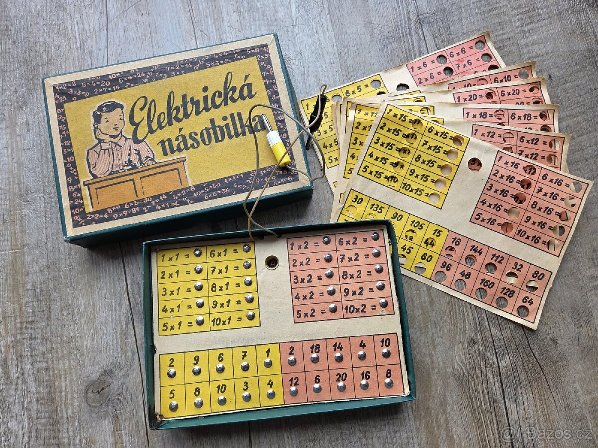 Retro hra naučná Elektrická násobilka - 3