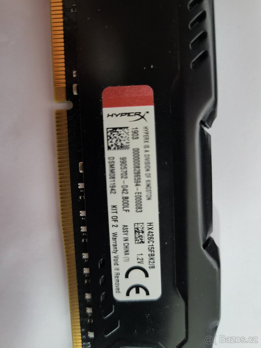 Kingston Hyper X Fury - 2x4 GB DDR4 PC 3200 - 3