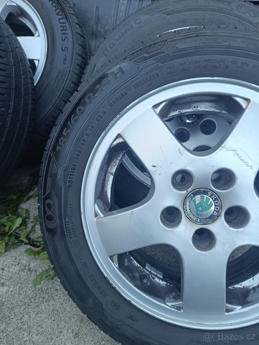 Sada letních ALU kol Fabia 185/60/14 - 3