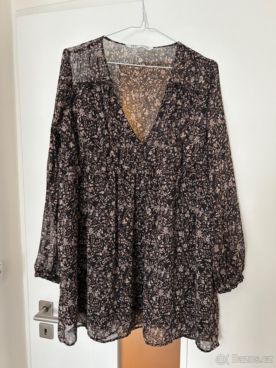 Volné květované šaty Zara - 3