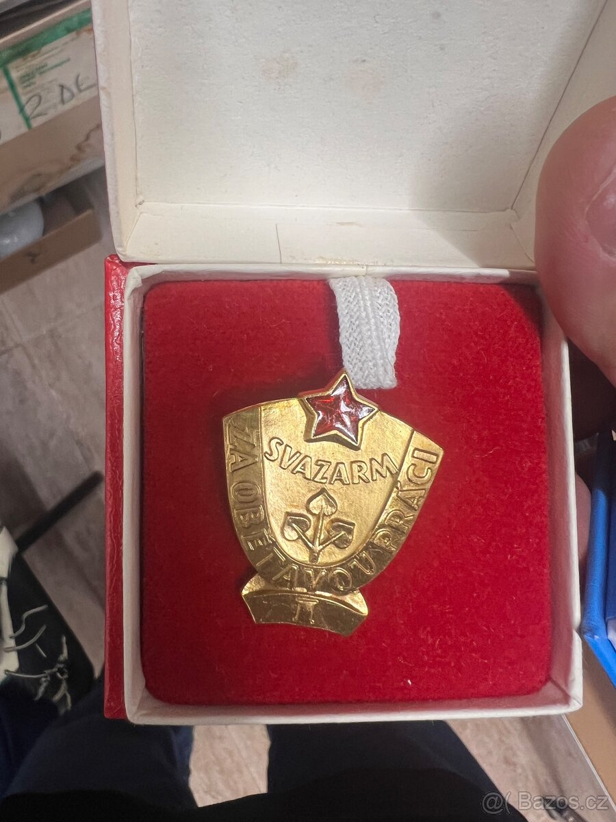 Staré odznaky ČSSR Svazarm - původní krabičky- cena za vše - 3