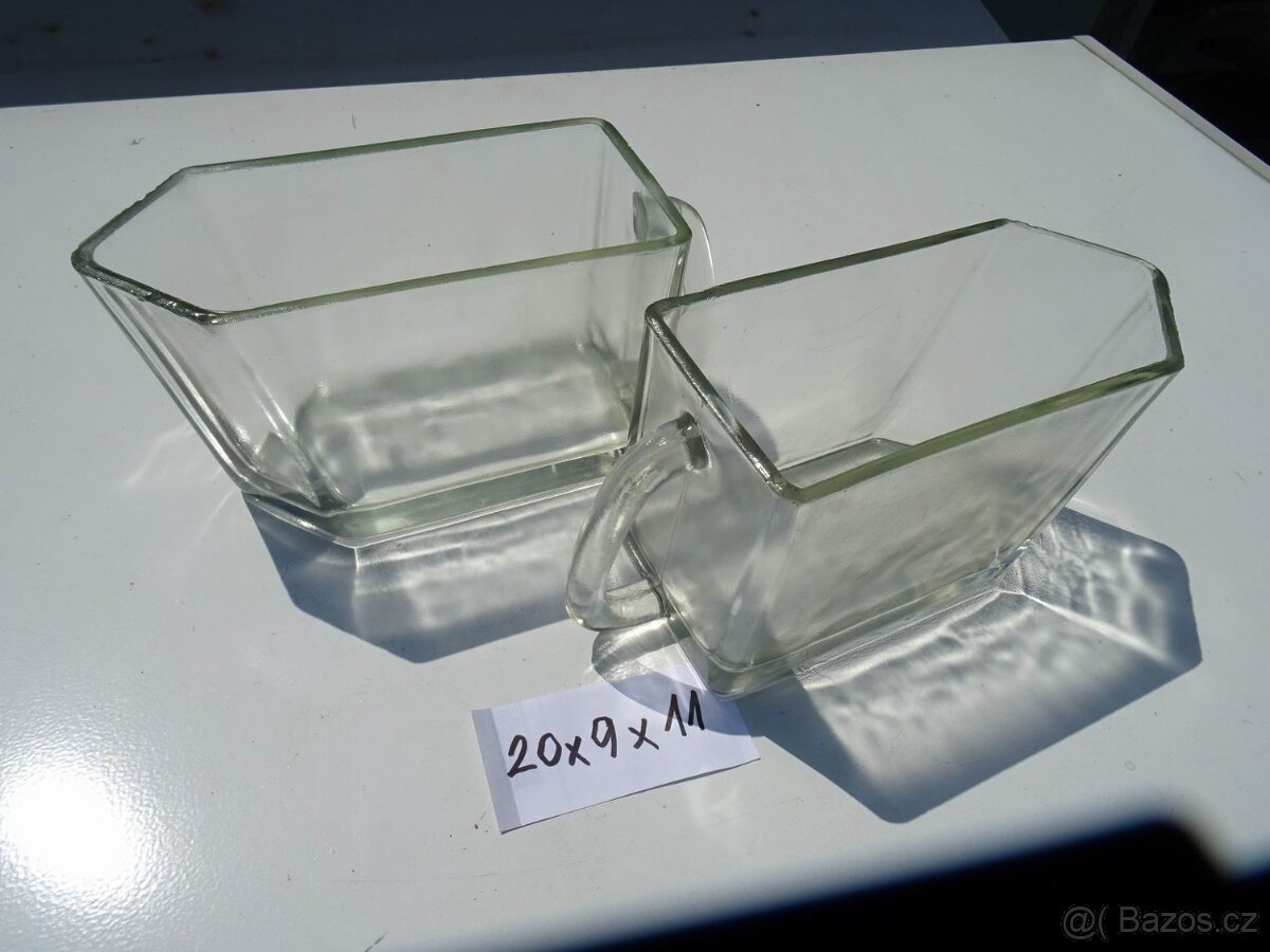 Skleněné zásuvky do kredence Retro , - 3