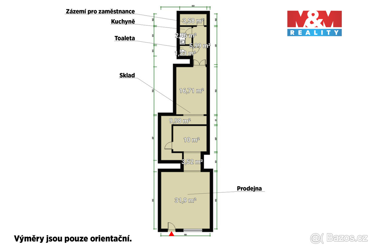 Pronájem obchod a služby, 116 m², Plzeň, ul Bedřicha Smetany - 3